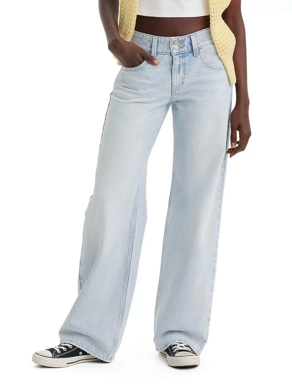 Levi's Light Wash Wide Leg Jeans